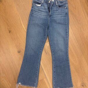 Paige Womens Claudine Raw Hem